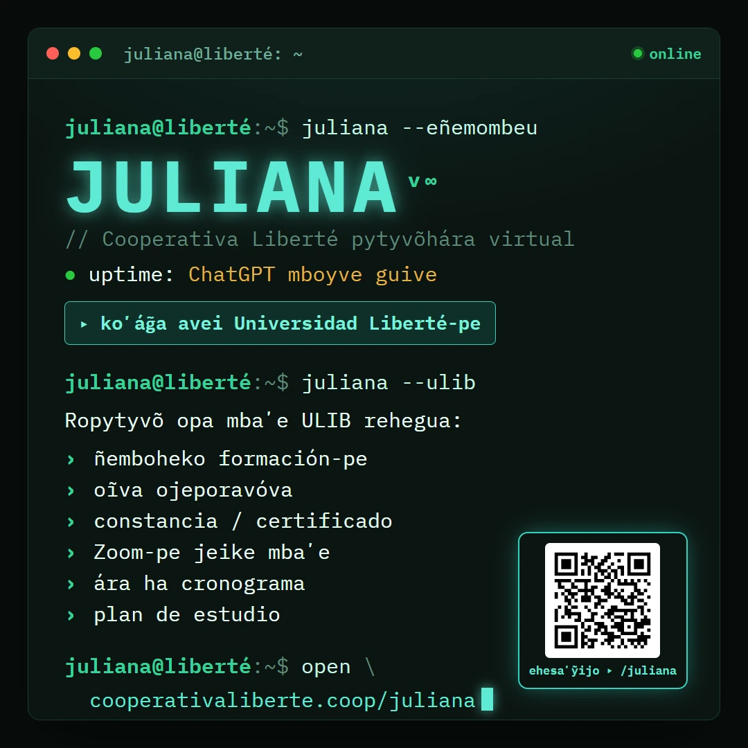 Juliana, la inteligencia artificial de Liberté