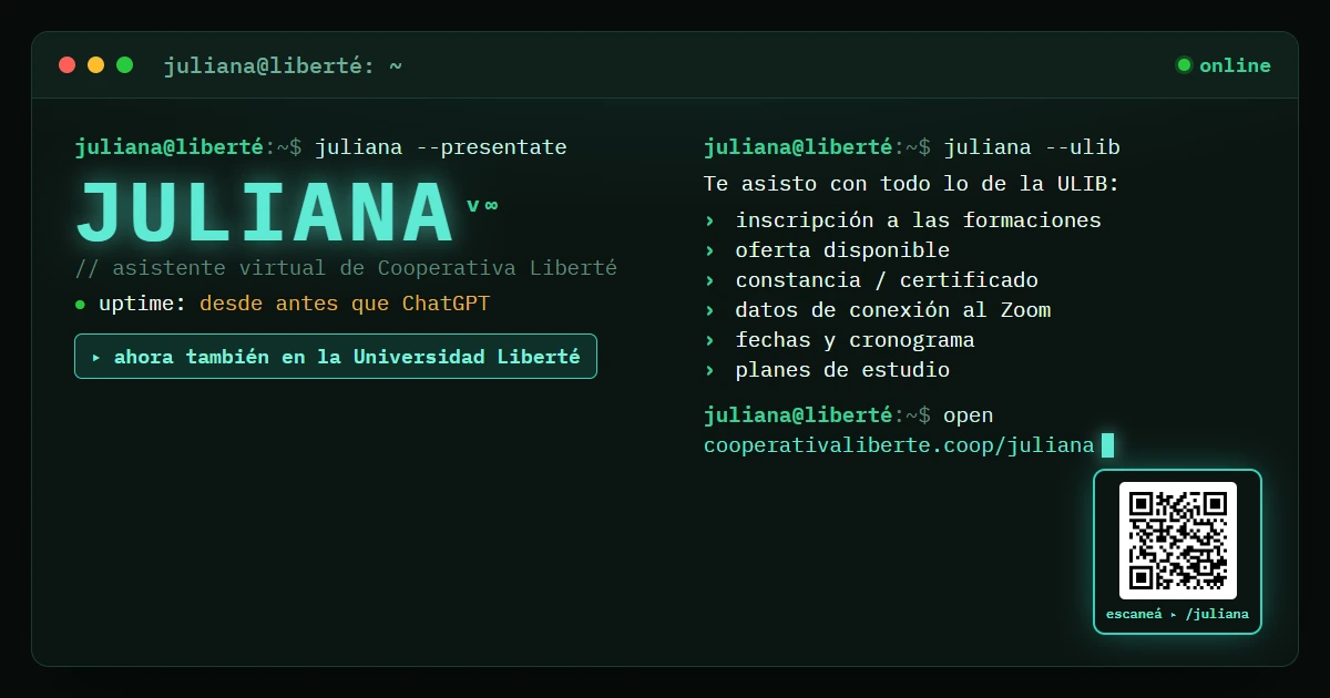 Juliana, Liberté's AI