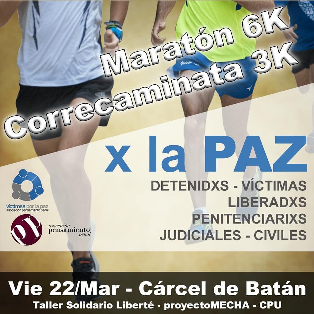 Flyer 1er maratón por la paz