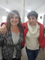 Any Acevedo y Marisa Pombo, fundadoras, que se alegran y emocionan, al ver el progreso de Liberté