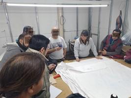 Luz, capacitadora de costura en Liberté: "estoy muy contenta de estar aquí, donde se están haciendo cosas muy buenas"