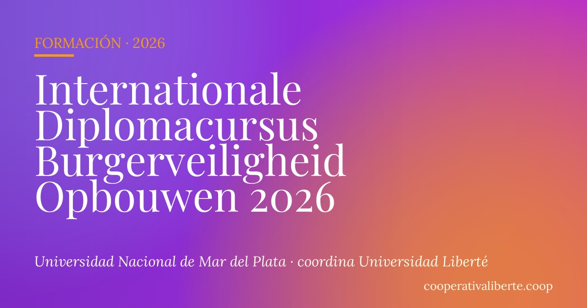Internationale Diplomacursus Burgerveiligheid Opbouwen 2026
